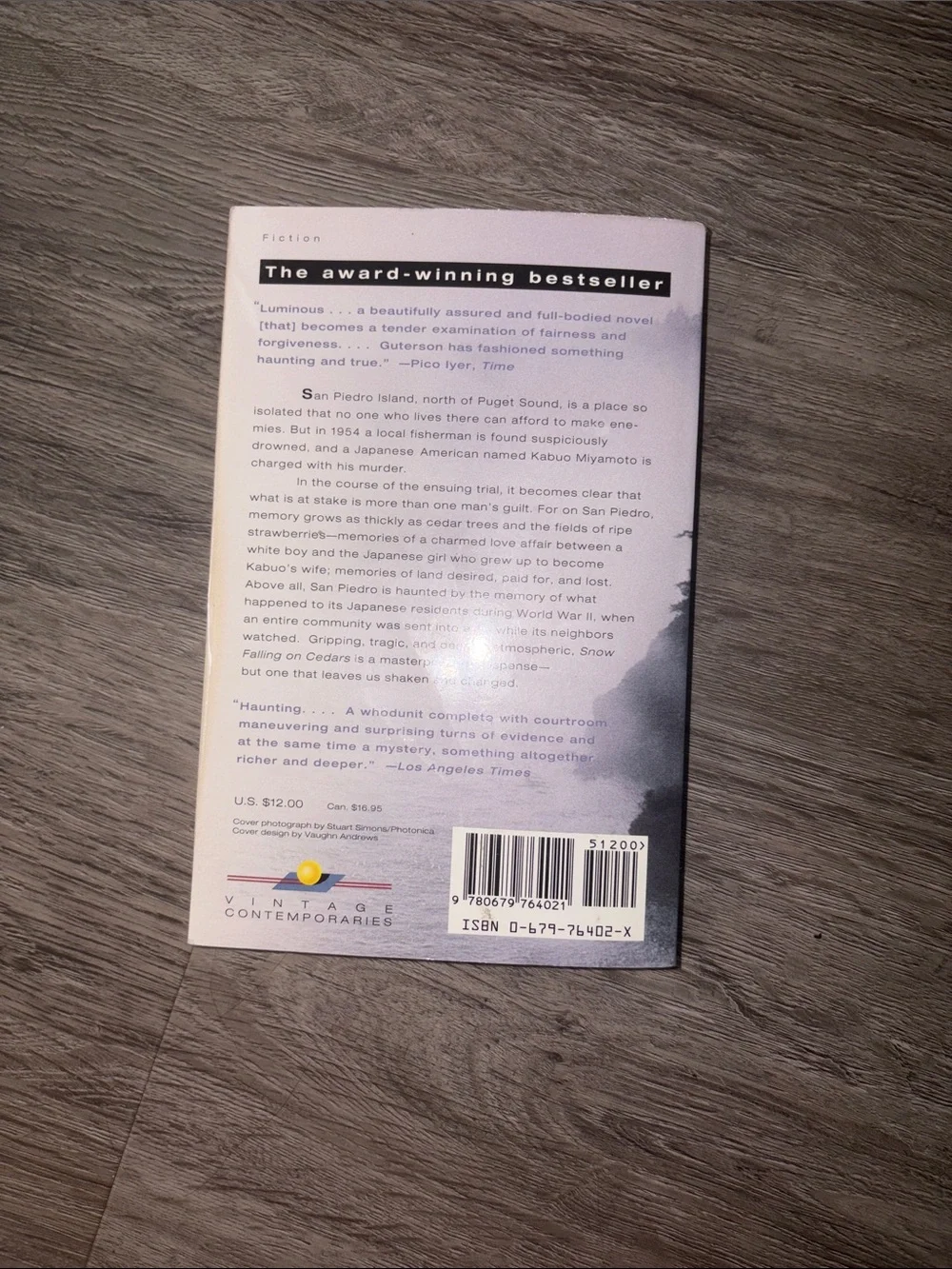 Snow Falling on Cedars by David Guterson